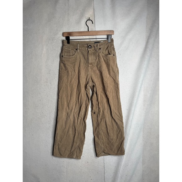 Volcom Other - Volcom Billow Tapered Corduroy Pants Mens 27 Tan Khaki Loose Fit Skateboarding